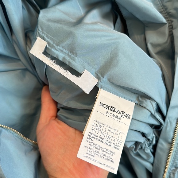 Sold!on Ebay Runway MaxMara Label-cut Miki Silk HoodedTaffeta Parka Jacket Sz:Xs - Picture 17 of 17